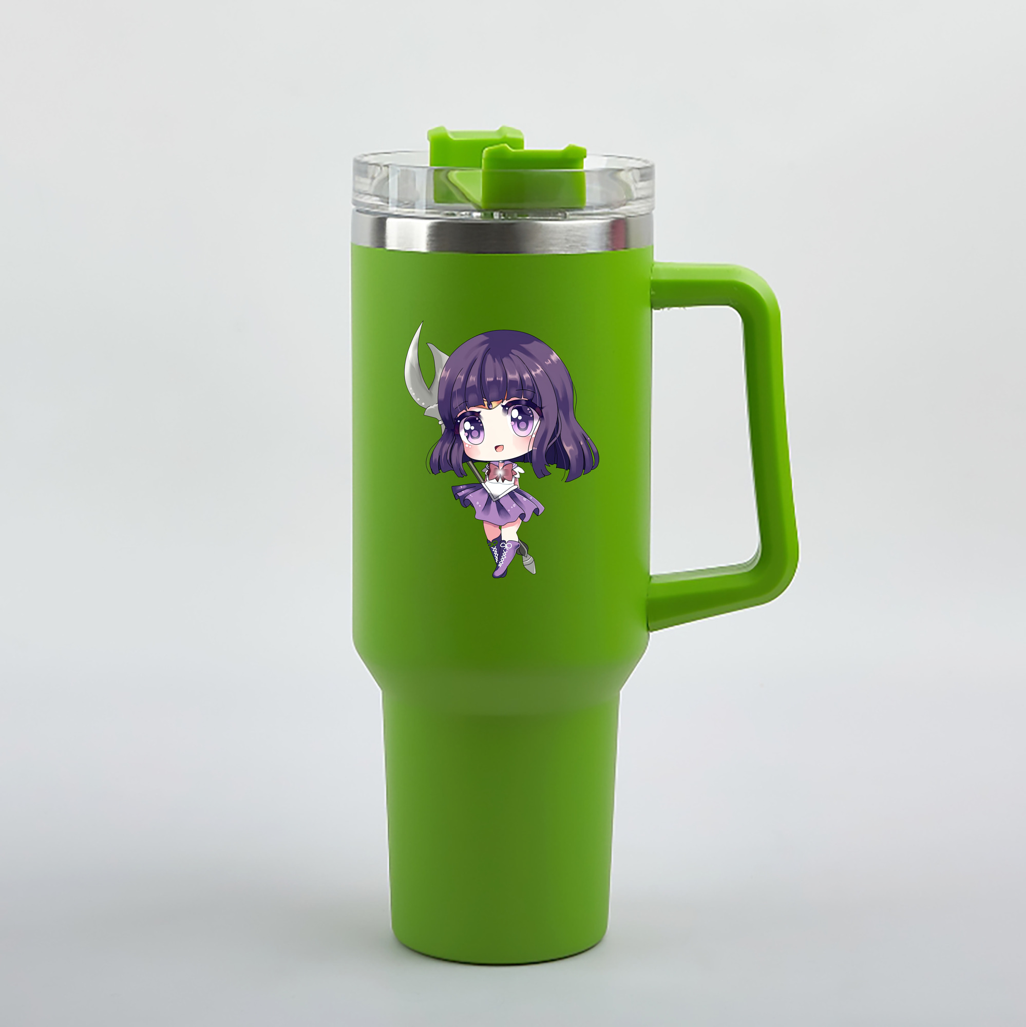 （画像用） 美少女戦士セーラームーン 土萠ほたる Sailor Moon Tomoe Hotaru （セーラーサターン；Sailor Saturn） 1200mL車用タンブラー（カラープリント）